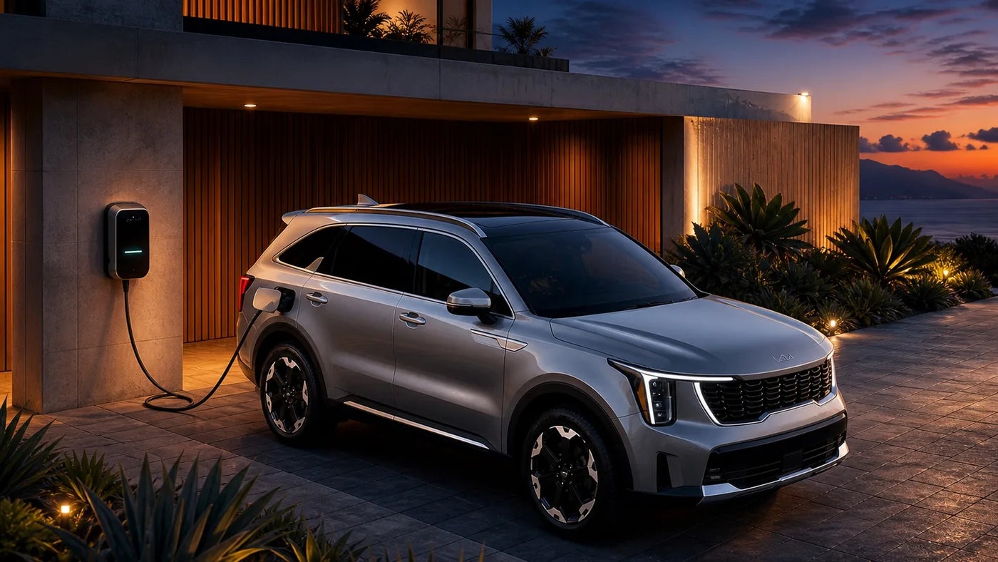 Kia Sorento PHEV at Kia Samaa Lahore — 66 km EV range, 249 hp AWD, bookings open