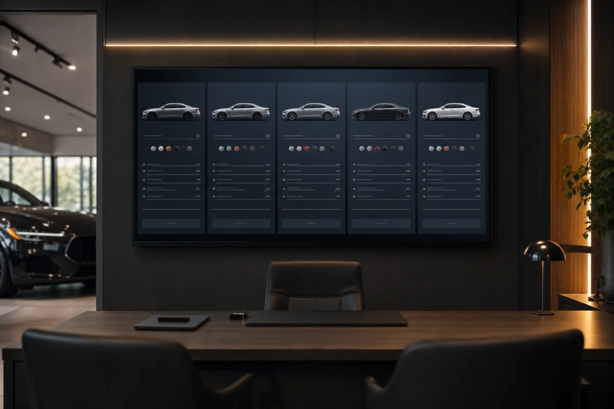 Dealership price guide display