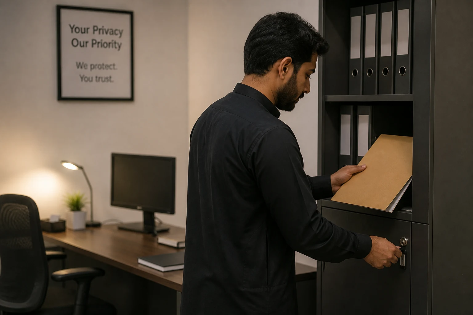 Private handling of customer details