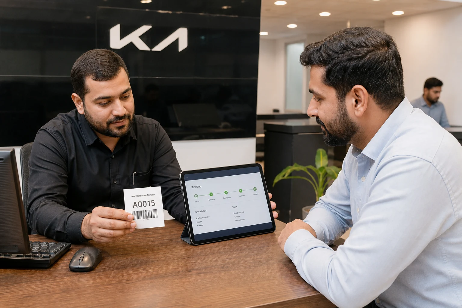 Track your request with a reference number