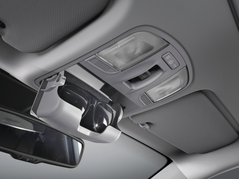 Overhead Console Lamp With Sunglass Case